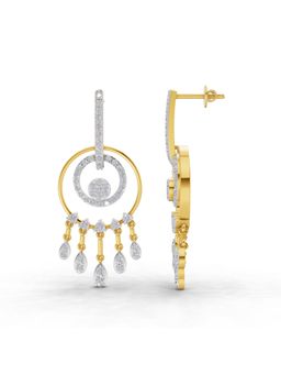 SPARQ - Lab Grown Diamond 1.4CT 925 Sterling Silver Gold Plated Dream Catcher Earrings