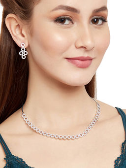 Voylla - Victorian Inspired Necklace Set from Sparkling Elegance