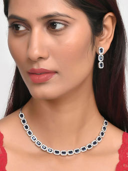 Voylla - Sparkling Elegance Link Design Jewellery Set