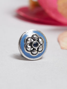 Voylla - Round Detailing Nose Pin from Indie Collectibles