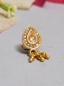 Voylla - Gold Tone Ethnic Nose Pin