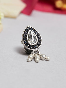 Voylla - Charming Silver Plated Nose Pin