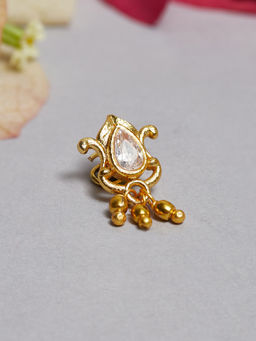Voylla - Indie Collectibles Gold Tone Nose Pin