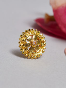 Voylla - Indie Collectibles Nose Pin with Striking Gold Plating