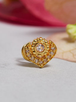 Voylla - Yellow Gold Plated Nose Pin