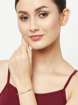 Voylla - Bespoke design silver bracelet from Elegance collection