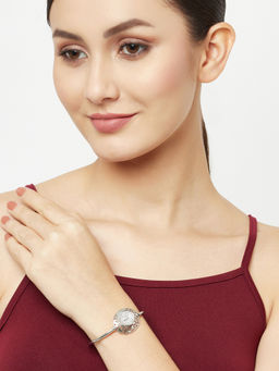 Voylla - Sparkling Elegance Radiant Round Cz Bracelet