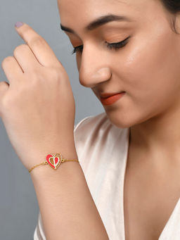 Voylla - Valentine's Day Collection Edgy Heart Bracelet