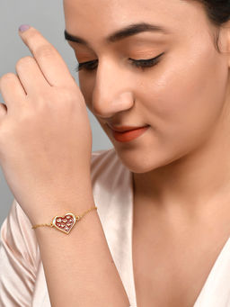 Voylla - Valentine's Day Collection Hearts in Heart Bracelet
