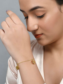 Voylla - Valentine's Day Collection Peek-a-Boo Hearts Bracelet