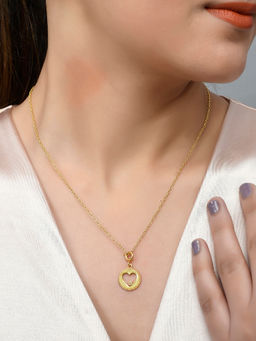 Voylla - Valentine's Day Collection Studded Heart Style Jewellery Set