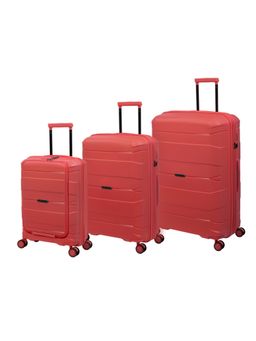 it luggage - Momentous Coral Set of 3 28-24-20 Inches Expandable Hardsided TSA Luggage Trolley