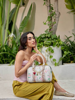 Emily Loran - Elara Handbag and Detachable Strap- Beige