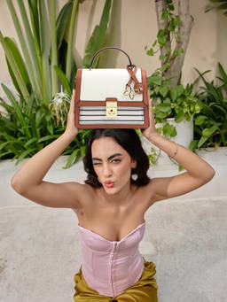 Emily Loran - Clara Handbag and Detachable Strap- Stripes