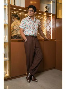 JAVINISHKA - Beige Printed Regular Shirt
