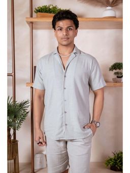 JAVINISHKA - Grey Solid/Plain Regular Shirt