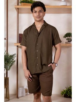 JAVINISHKA - Green Solid/Plain Regular Shirt