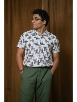 JAVINISHKA - Off White Printed Regular Shirt