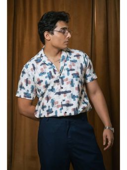 JAVINISHKA - Off White Printed Regular Shirt