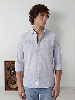 WROGN - White Checks Regular Shirt