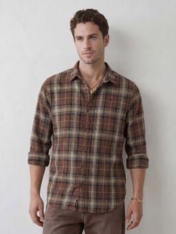 WROGN - Brown Checks Slim Shirt