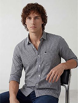 WROGN - Blue Checks Slim Shirt