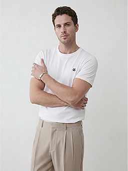 WROGN - White Solid/Plain Slim T-shirt