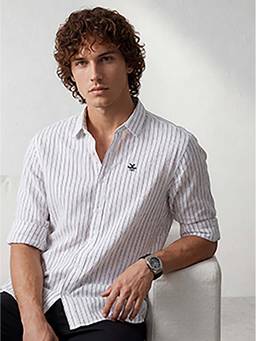 WROGN - White Stripes Regular Shirt