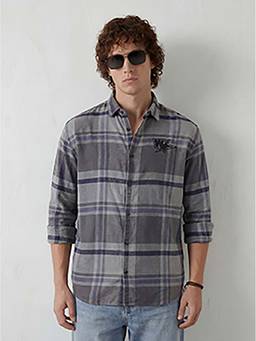 WROGN - Grey Checks Oversized Shirt