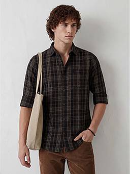 WROGN - Black Checks Regular Shirt