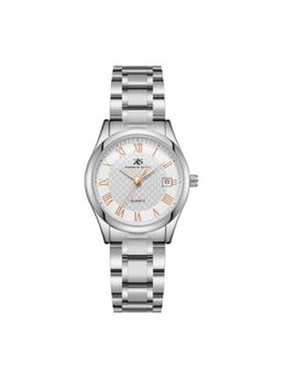 Kenneth Scott - Womens Analog White Rose Gold Highlight Dial Watch - K25504-SBSWK (Medium)