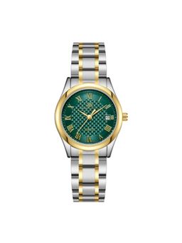 Kenneth Scott - Womens Analog Green Gold Highlight Dial Watch - K25504-TBTHG (Medium)