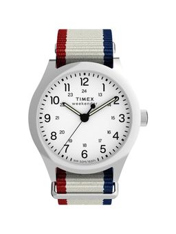 Timex - Weekender New England Men White Round Dial Analog Watch - TW2Y15500UJ (Medium)