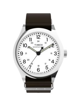 Timex - Weekender New England Men White Round Dial Analog Watch - TW2Y35800UJ (Medium)