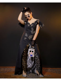 Payal Dawar - Modern Ethenics Textured Long Top and Pant (Set of 2)