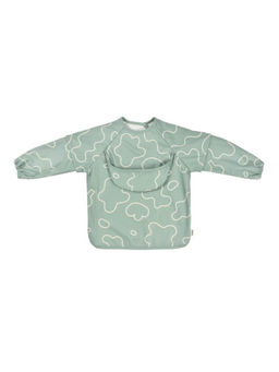 Beaba - Sage Green 2-In-1 Removable Sleeves Bib (0-6 Months)