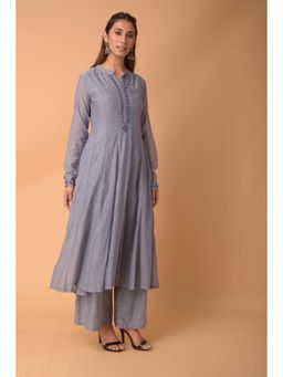 PINKSKY - Grey Cotton Chambray Kurta