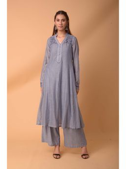 PINKSKY - Grey Cotton Chambray Kurta