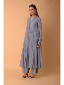 PINKSKY - Grey Cotton Chambray Kurta