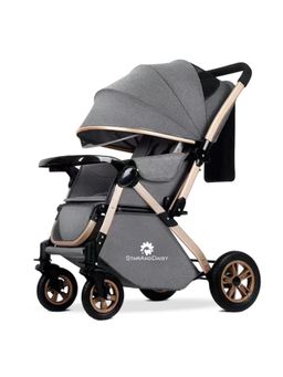 StarAndDaisy - Grey Polyester Baby Gear Stroller