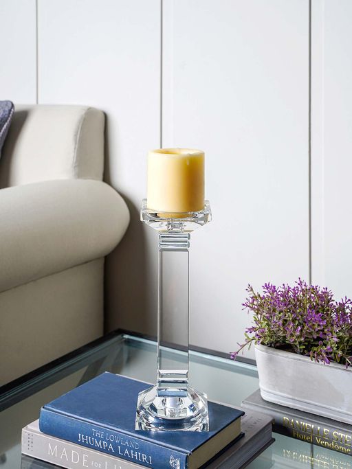 Pure Home + Living Small Crystal Candlestick