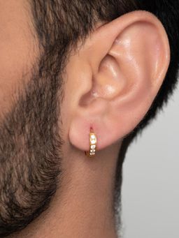 ORIONZ - Men Yellow Stones Sterling Silver Earring