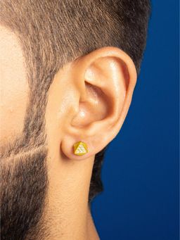 ORIONZ - Men White Stones Sterling Silver Earring