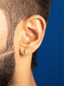 ORIONZ - Men White Stones Sterling Silver Earring