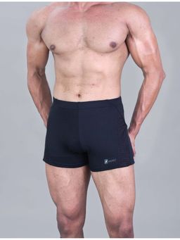 Keepfit - Men Swimming Navy Blue Contrast Mesh Pannel Design Trunk