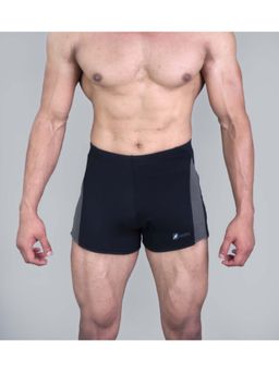 Keepfit - Black Men Swimming Contrast Designing Trunk
