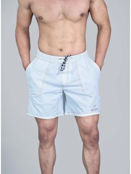 Keepfit - Men White With 3 Pockets Swimming Shorts