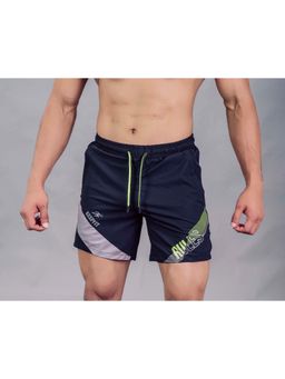 Keepfit - Men Navy Blue With 2 Pockets Swimming Shorts