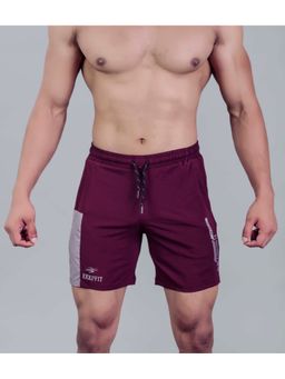 Keepfit - Men Maroon With 2 Pockets Swimming Shorts