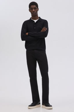 H&M - Men Black Straight Regular Jeans